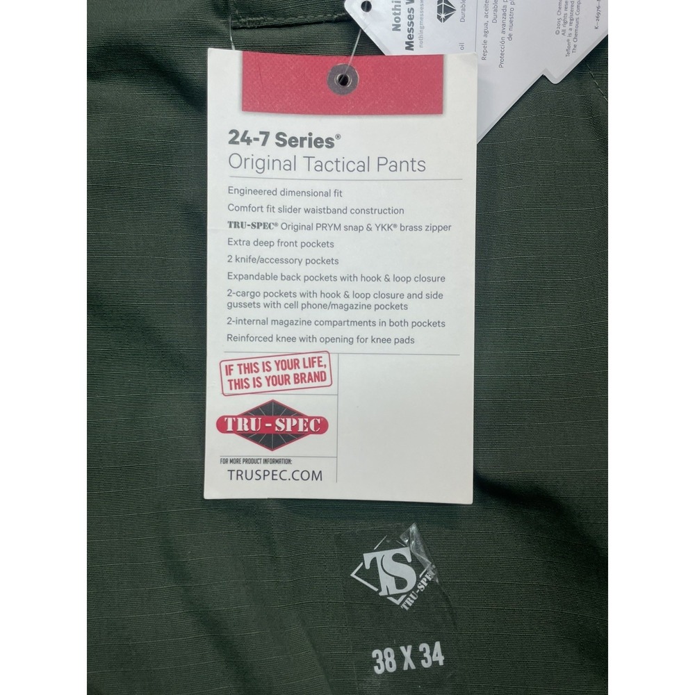Tru-Spec Pant 24-7 Original Tactical Rip-Stop Police STYLE CargoPant NWT - Picture 12 of 12